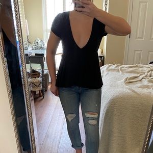 Urban Outfitters Ribbed Babydoll Top